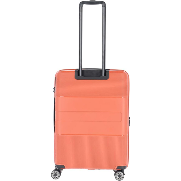 Жорсткий валізний чемодан Travelite WAAL M 65 см, теракота, 4 колеса, з розширенням і TSA замком, екологічна підкладка, 65-75 л