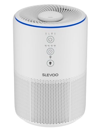Очищувач повітря Slevoo 03 Pro Max для дому з HEPA-фільтром 3-в-1, CADR 200м³/год, від шерсті тварин, пилу та запахів, білий