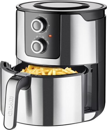 Аерофритюрниця Unold 58655 XL 5 л, без масла, для здорового смаження, гриль, запікання, сушіння, 80-200°C, BPA-free, автоматичне відключення