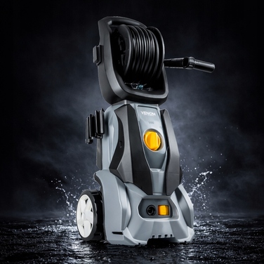 Мийка високого тиску VENOM 1800W, алюмінієвий насос, 140 бар, шланг 5,2 м з котушкою