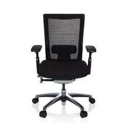 Крісло офісне NOVA PRO ALU тканина чорна hjh OFFICE