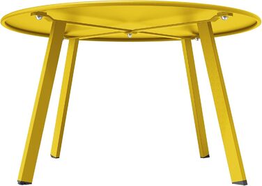 Стіл Grand Patio для балкона та саду, журнальний, універсальний, металевий, для дому та офісу, жовтий