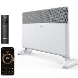 Конвекторний обігрівач Ballu 2000Вт з Wi-Fi керуванням, електричний конвектор для стіни та підлоги, білий