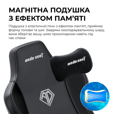 Крісло ігрове Anda Seat Novis Plus Fabric Dark Grey Size XL