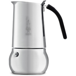Bialetti Kitty 6 чашок кавоварка гейзерна з нержавіючої сталі 0.3 л срібляста
