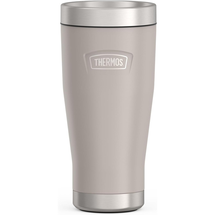 Термос ICON MUG 0,47л, бежевий/пісочний мат, термокружка 470мл, сталевий термос для кави з собою, ізоляційний термос, 7 год гаряче / 22 год холодне, придатний для миття в посудомийній машині, абсолютно герметичний, без BPA 470 мл Бежевий / Пісочний мат