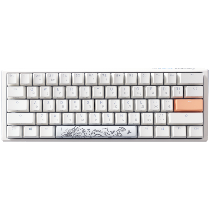 Механічна клавіатура Ducky One 3 Mini Cherry MX Red RGB White UA