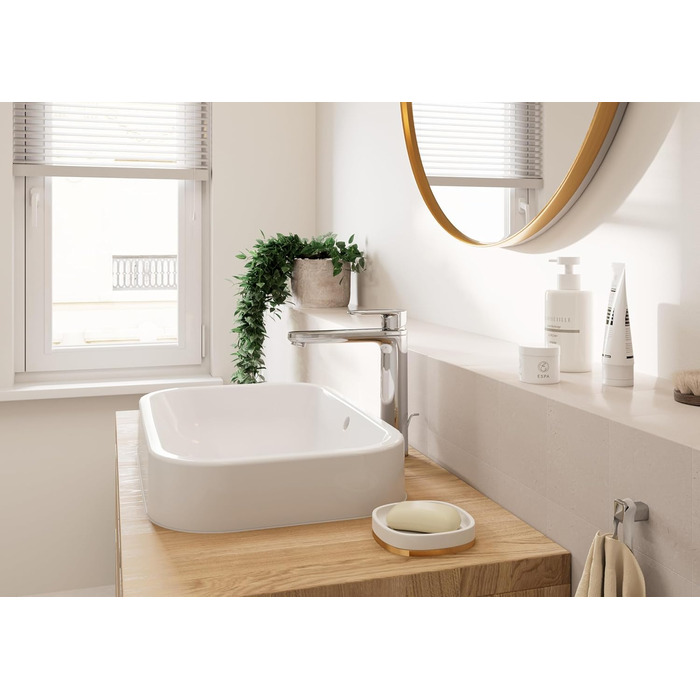 Змішувач для ванної кімнати Hansgrohe Vernis Blend з витягнутим виливом, 190 мм, хром, економія води EcoSmart