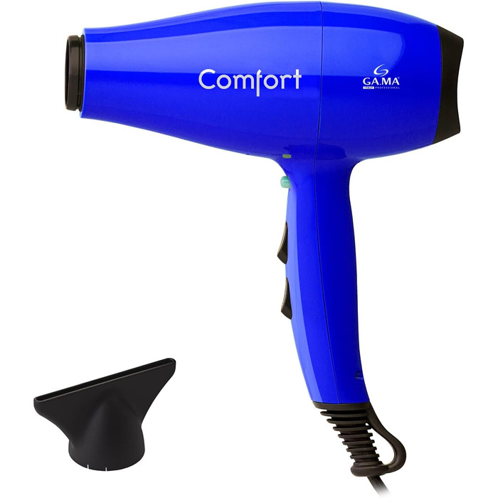 Фен Gama Italy Professional Comfort, 2200 Вт, AC-мотор, 3 м кабель, вироблено в Італії, гарантія 2+3 роки