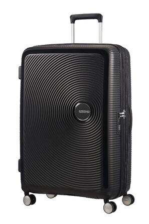 Валіза American Tourister Soundbox Spinner L, розширювана, 77 см, 97/110 л, чорна (Bass Black)