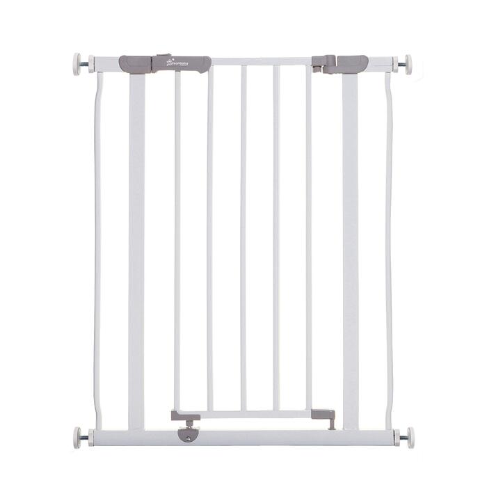 Захисні дитячі ворота Dreambaby AVA Slimline білі 61-68 см для дверей та сходів – з механізмом фіксації під тиском