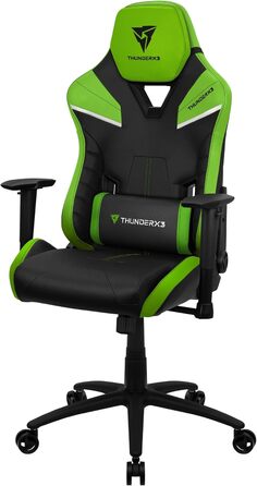 Ігрове крісло ThunderX3 TC5, ергономічне, для комп'ютера, до 150 кг, чорне/зелене
