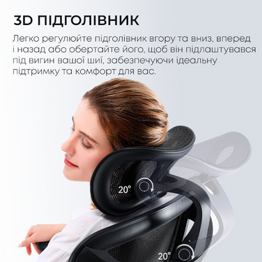 Крісло офісне з підставкою для ніг Sihoo DORO C300L Mesh Black with footrest