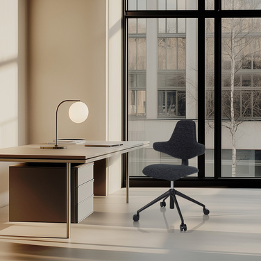 Офісне крісло / дизайнерське поворотне крісло PALIANO black hjh OFFICE