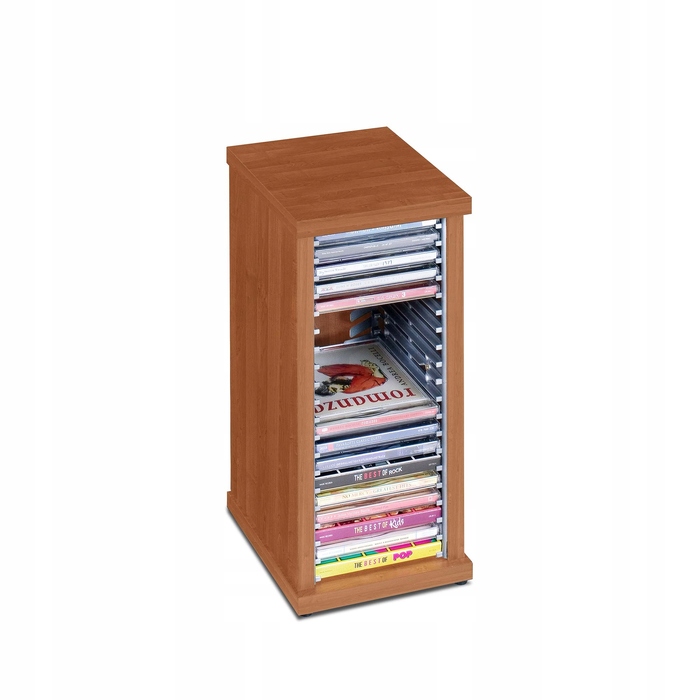 Стійка-полиця для CD-дисків, органайзер на 20 дисків, вільха