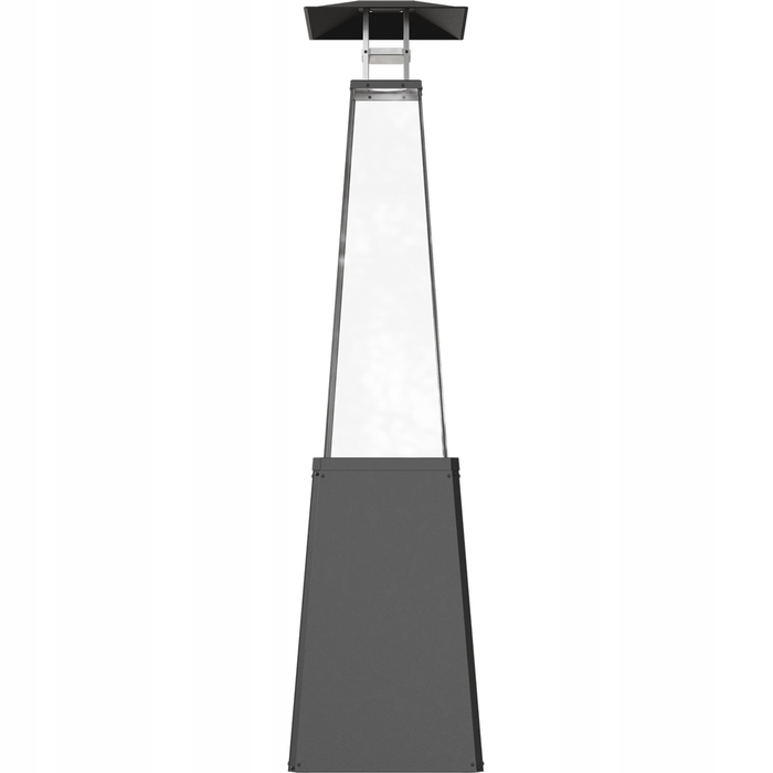Газовий обігрівач-парасолька для саду KRATKI Umbrella BS, чорний, 12 кВт, на пропані