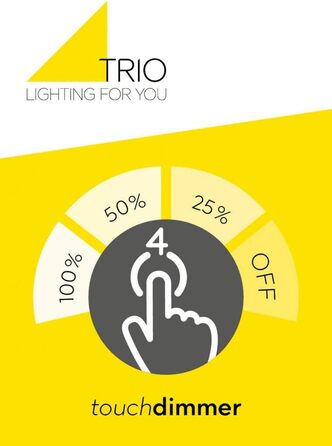 Світильник Trio Leuchten LED настільний, латунь полірована, біле матове скло, сенсорний димер, 3 рівні яскравості, 5 Вт, 28 см