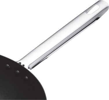 Wok MasterClass 30 см, 2 мм, вуглецева сталь, антипригарне покриття, сталевий ручка, для індукції, до 250°C