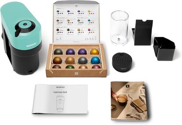 Nespresso Vertuo Pop Krups XN9204: Кавомашина капсульна, 560 мл, Aqua Mint