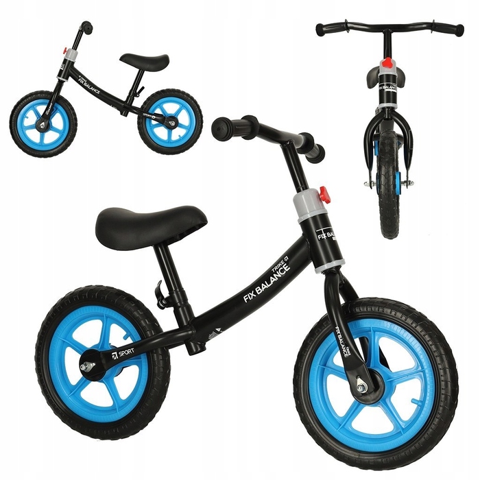 Беговел Trike Fix Balance, чорно-синій, легкий, для зросту 80-108 см