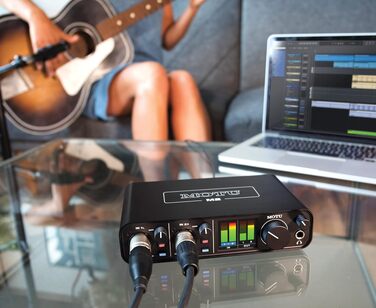 MOTU M2 - Аудіоінтерфейс USB 2.0, 2 входи/2 виходи, 24-біт/192 кГц