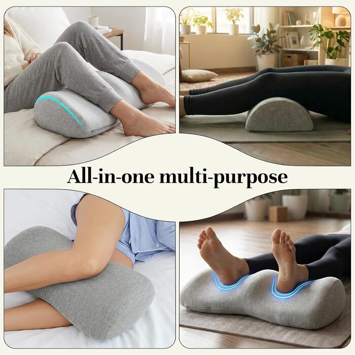 Подушка для спини та сидіння з Memory Foam L-подібної форми з підтримкою попереку для офісного крісла, сіра. Зняття болю в спині та куприку, нековзка основа