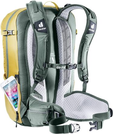 Рюкзак Deuter Flyt 20 з протектором для велосипеда, унісекс, жовто-зелений