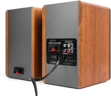 Edifier R1280T: Активні референсні колонки, пара - 2.0, 42 Вт RMS, дерев'яний корпус, коричневий колір. Ідеально для ПК та студійної роботи