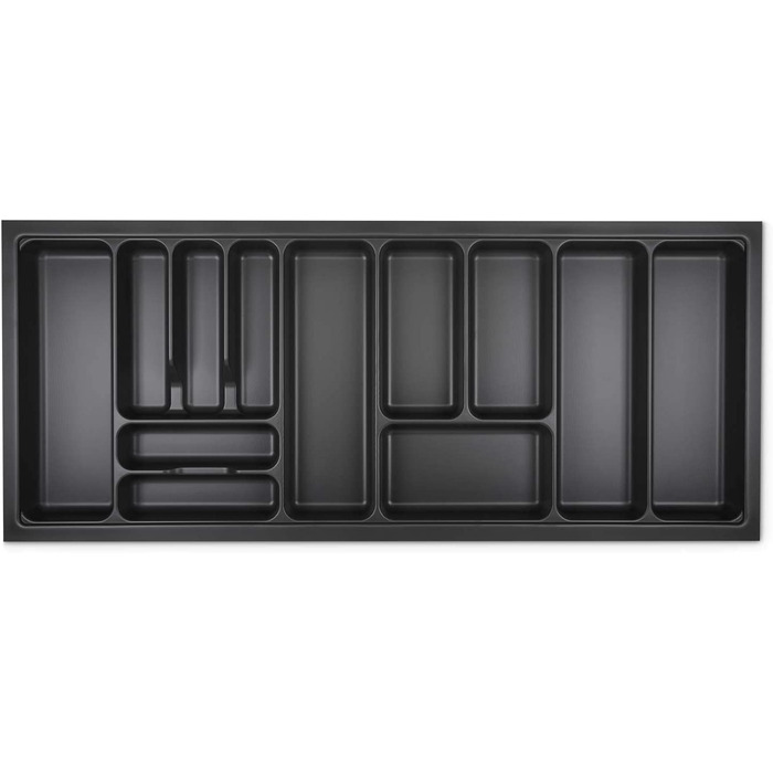 Вставка для столових приборів Orga-Box VIII 1111x480 мм, лавовий сірий, перламутрова структура, для шафи 1200 мм, Häcker Küchen