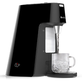 Breville HotCup - дозатор гарячої води 3 КВт, регульована висота чашки, 1,7 л, чорний, блискучий, VKT124