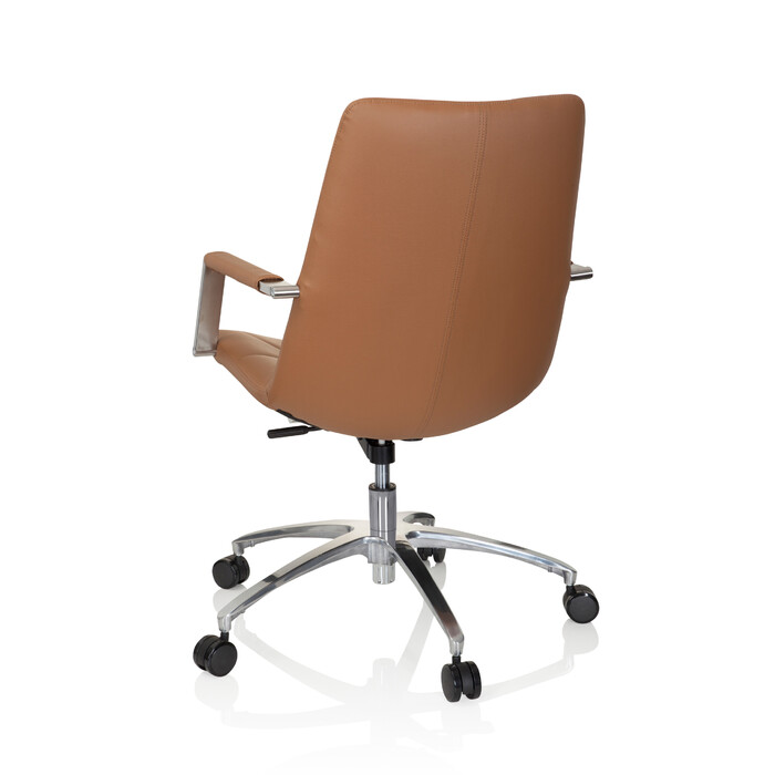 Офісне крісло / поворотне крісло SARANTO II Штучна шкіра Camel Brown hjh OFFICE