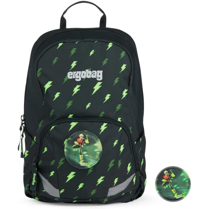 Дитячий рюкзак ergobag Ease Large 10 л, легкий, чорний, для школи та дитсадка
