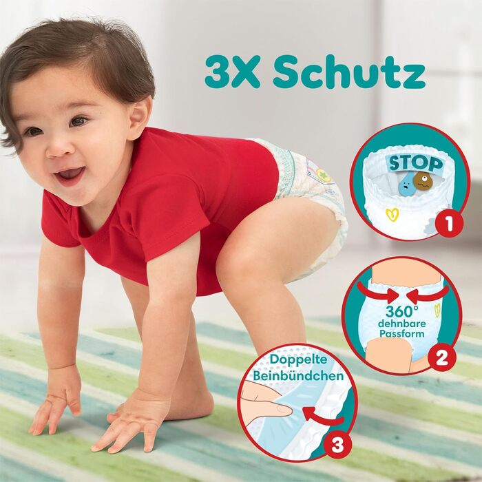 Підгузки-трусики Pampers Baby-Dry розмір 3 (6-11 кг), 192 шт.
