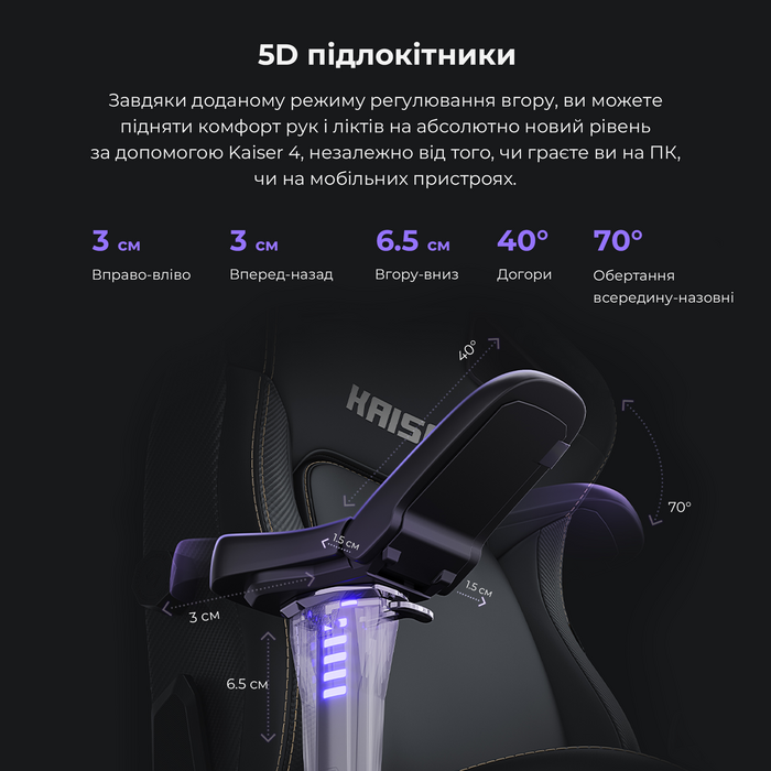 Крісло ігрове Anda Seat Kaiser 4 Brown Size L