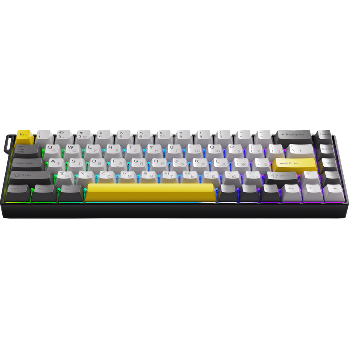Ігрова магнітна клавіатура Ajazz AK680 V2 Ice Island Magnetic Switch (AK680-V2-I-BGY)