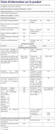 Світлодіодна настільна лампа FeinTech LTL00310, 50 см, диммована, з кріпленням на струбцину, біло-срібляста