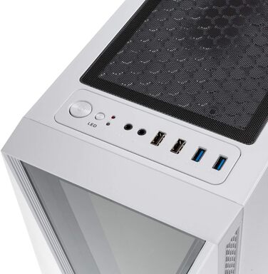 Комп'ютерний корпус Kolink Void RGB Midi Tower із загартованим склом, ігровий корпус з підсвіткою, вентилятором, для ПК