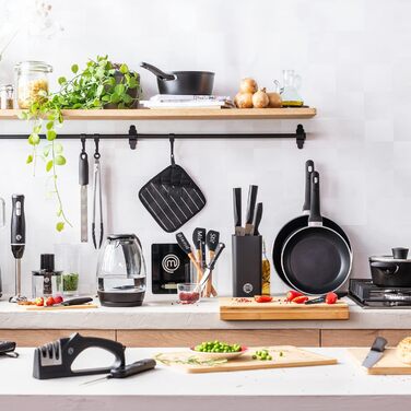 Каструля MasterChef 16 см з антипригарним покриттям, для індукції, підходить для всіх плит, термостійка ручка, можна мити в посудомийці, колекція Essentials