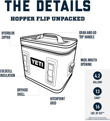 Сумка-холодильник YETI Hopper Flip 8, портативна, ізольована, колір Wetlands Brown
