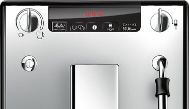 Кавомашина Melitta Solo & Milk з капучинатором, срібляста, автоматична, знімний резервуар для води, для кави та капучино