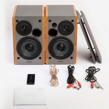 Edifier R1280T: Активні референсні колонки, пара - 2.0, 42 Вт RMS, дерев'яний корпус, коричневий колір. Ідеально для ПК та студійної роботи