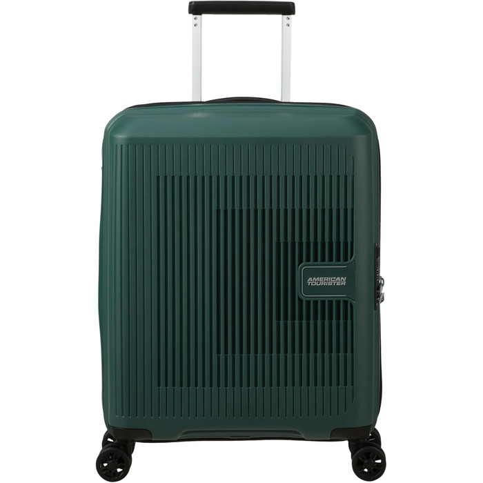 Валіза American Tourister Aerostep Spinner S, розширювана, 55 см, 36/40 л, зелена (Dark Forest), ручна поклажа