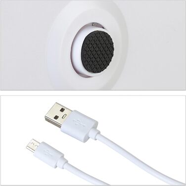 Електронна дитяча вага Relaxdays до 20 кг, з батарейками та USB, для немовлят і тварин, біла