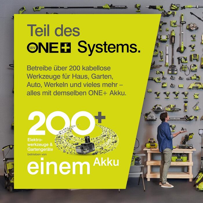 Акумуляторний повітродув RYOBI ONE+ OBL1820S 18V (245 км/год, 2.6 м³/хв) без акумулятора та зарядного пристрою