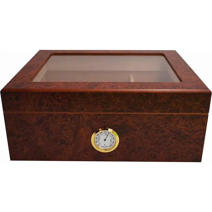 Гумідор GERMANUS Desk I з прозорою кришкою для 50 сигар