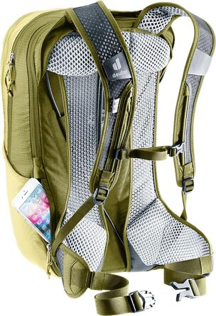 Велосипедний рюкзак Deuter Race Air 14+3 л, лінден-кактус, вентиляція спини