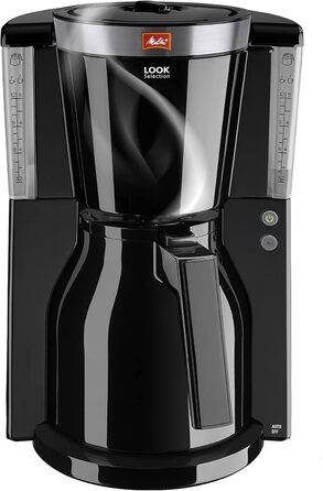 Кавоварка фільтраційна Melitta LOOK IV Therm Selection, 1.2 л, пластик, чорна, набір з термокухлем, преміум якість