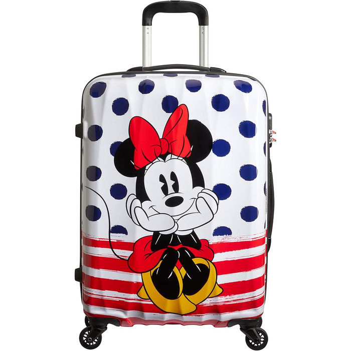 Валіза American Tourister Disney Legends Minnie Blue Dots, синя з крапками, для подорожей