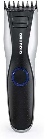 Машинка для стрижки волосся і бороди GRUNDIG MC6840, акумуляторна/мережева, LED, чорна/срібляста, довжина зрізу до 30 мм