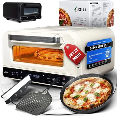 Електрична піч для неаполітанської піци GIU FusionHeat-Tech (Bianco) з набором Pizzaiolo, понад 400°C